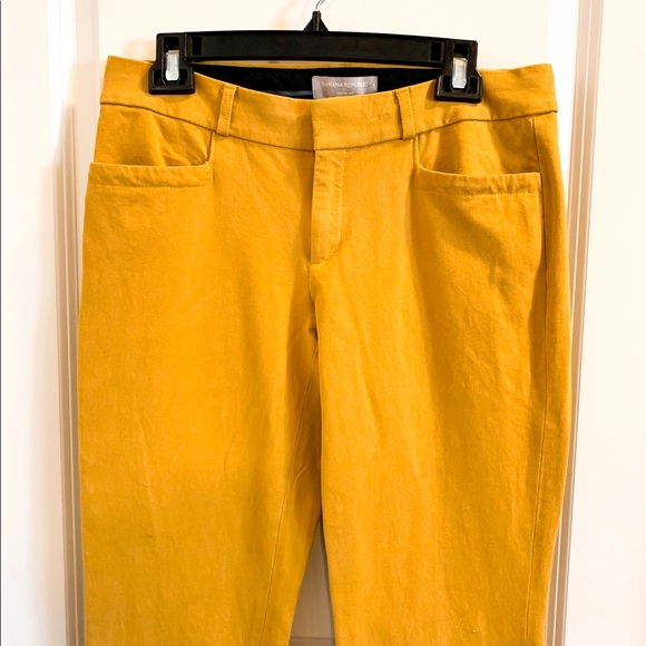 Banana Republic Mustard Martin Fit Pants - Picture 3 of 8